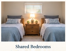 Shared bedroom with two twin beds